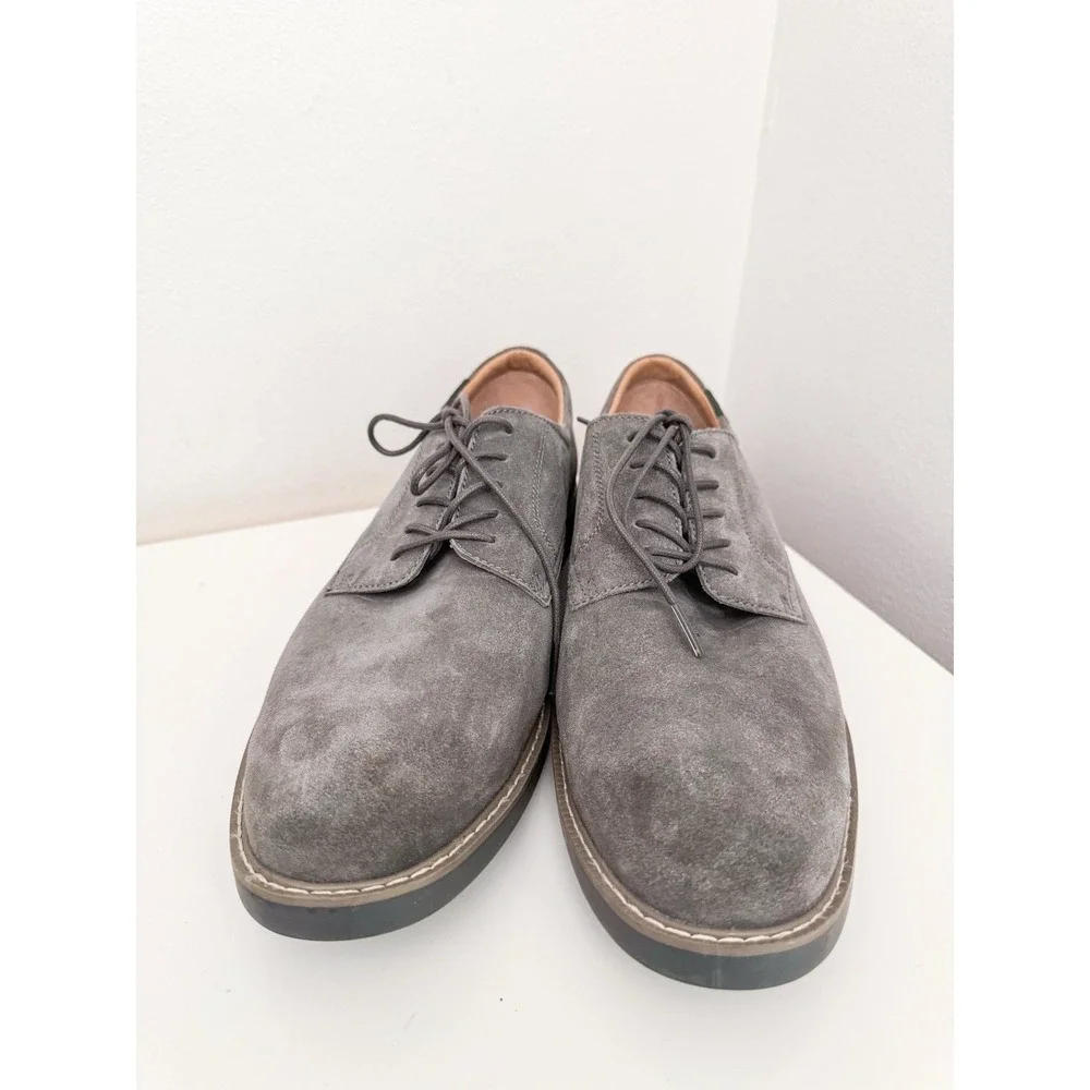 G.H. Bass Men's Pasadena Gray Buck Suede Oxford Comfort Casual, Size 11.5